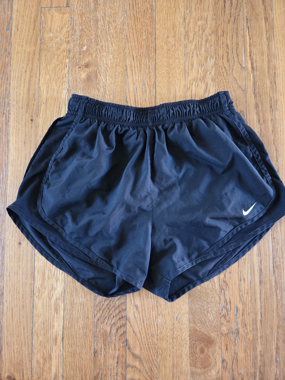Nike Black Tempo Brief-Lined Running Shorts Size M